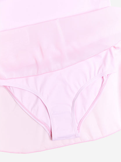 Danskin 女童 Tendu 紧身连衣裤（带裙子）（粉色）