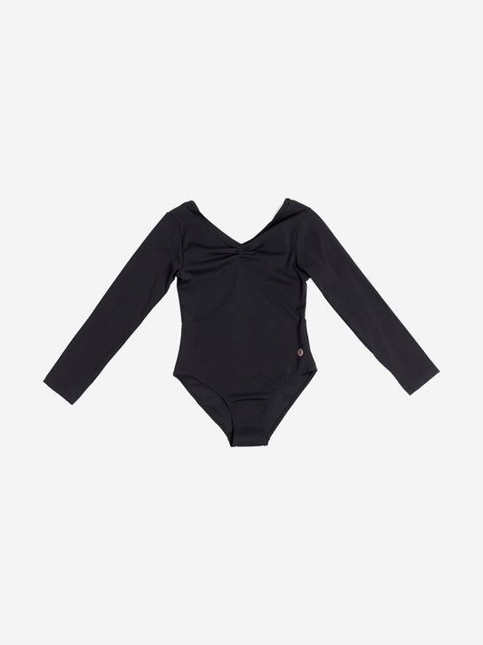 Danskin 女童阿拉伯式紧身连衣裤（黑色）