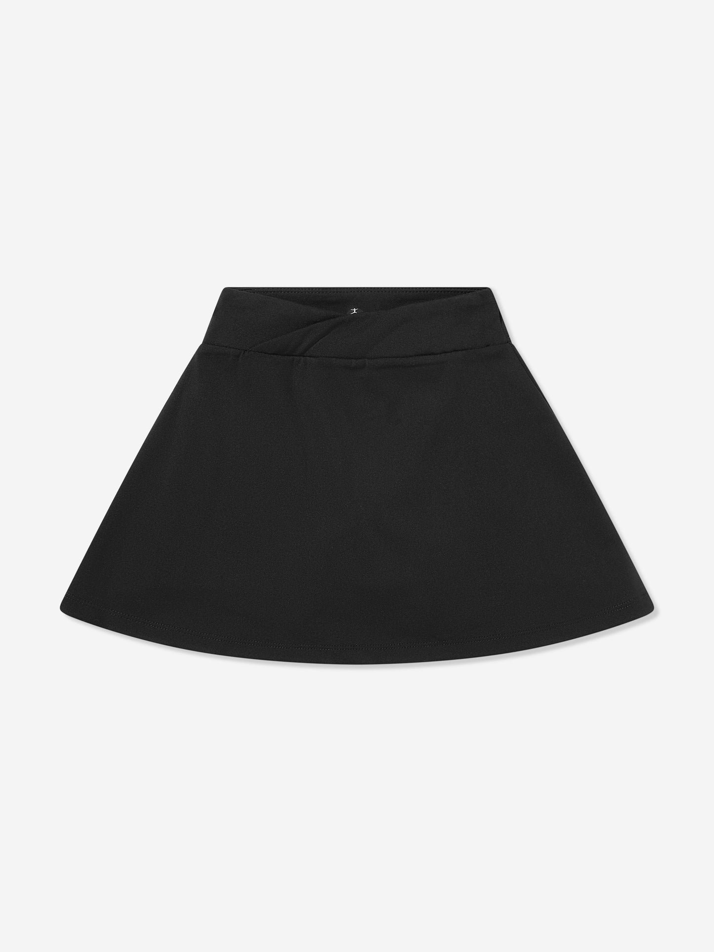 Danskin Girls Cross Front Tennis Skort in Black