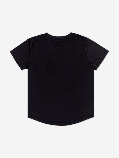 Danskin Girls Scoop Hem T-Shirt in Black