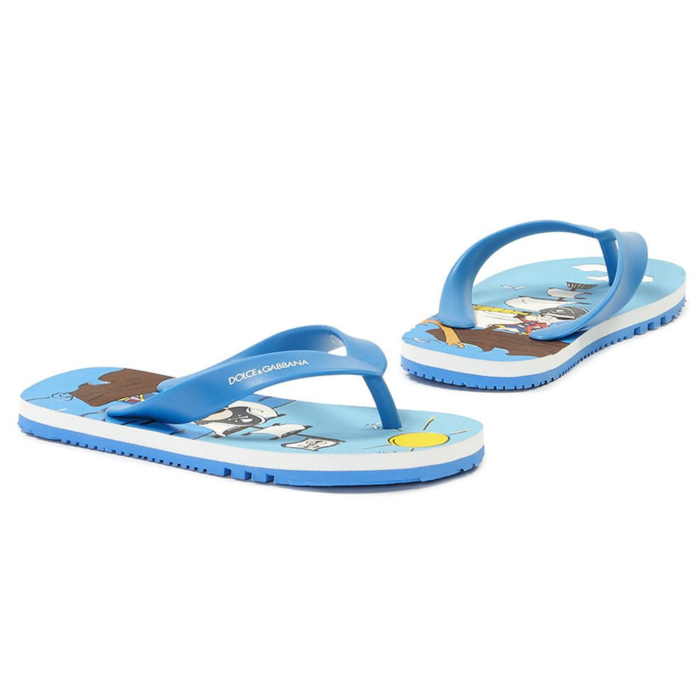 Boys Blue Flip-Flops