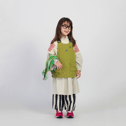 女童白色薄纱衬衫