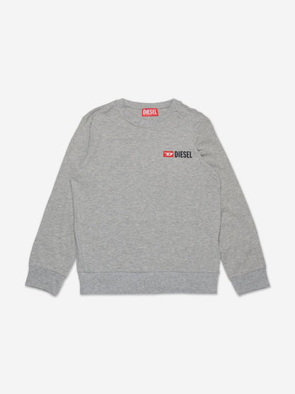 Diesel Boys 徽标睡衣套装（灰色）