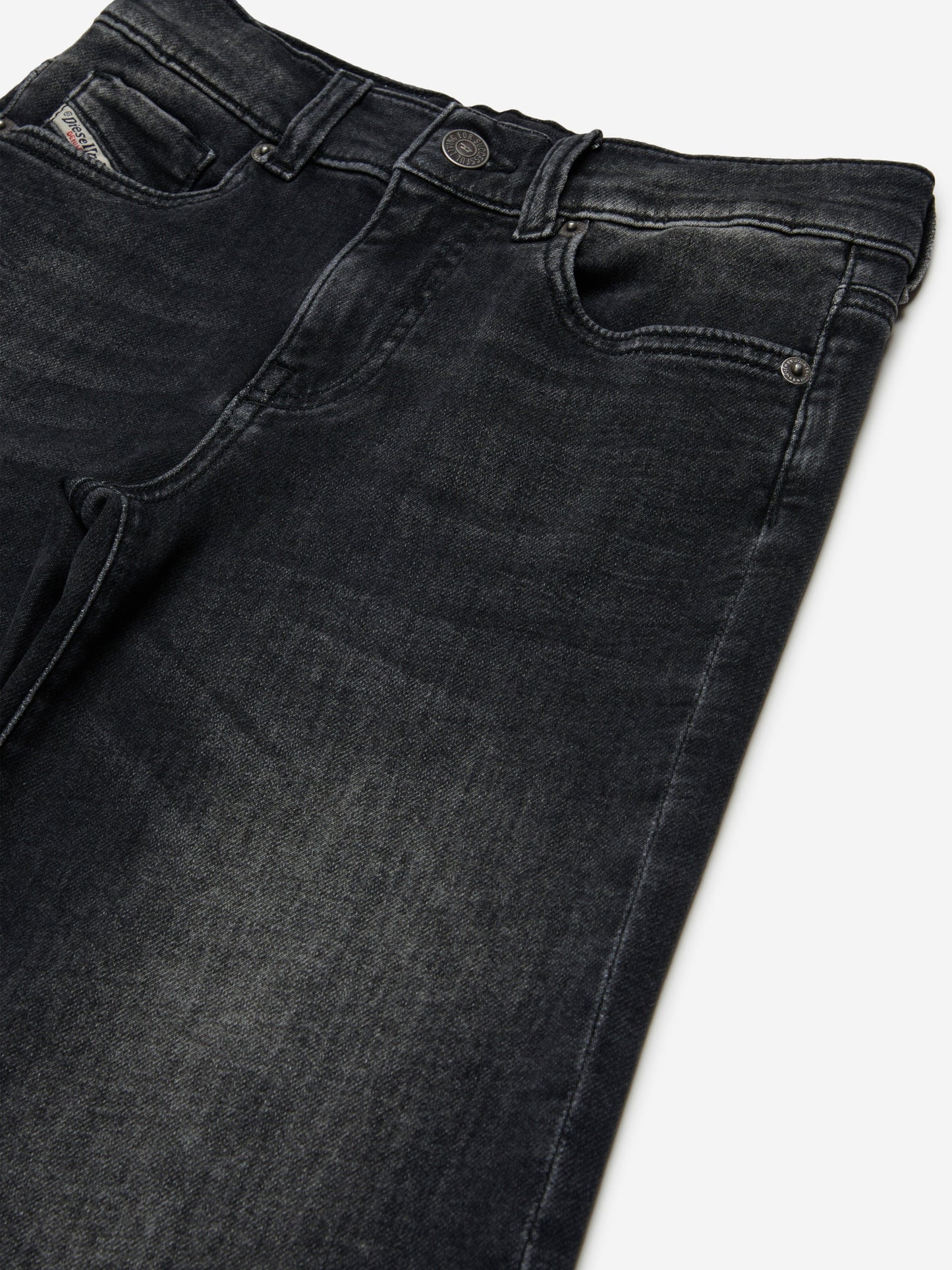 Diesel Girls 黑色阔腿牛仔裤