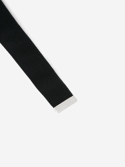 Diesel Boys 黑色椭圆形 D 标志腰带