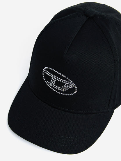 Diesel Girls 椭圆形 D 标志棒球帽（黑色）