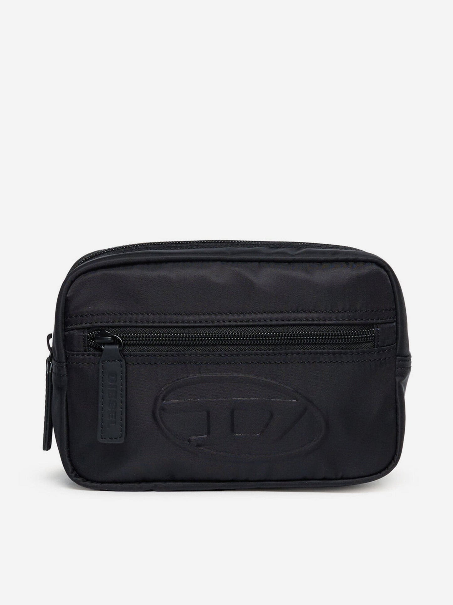 Diesel Kids 椭圆形 D 标志腰包 黑色（35 厘米）