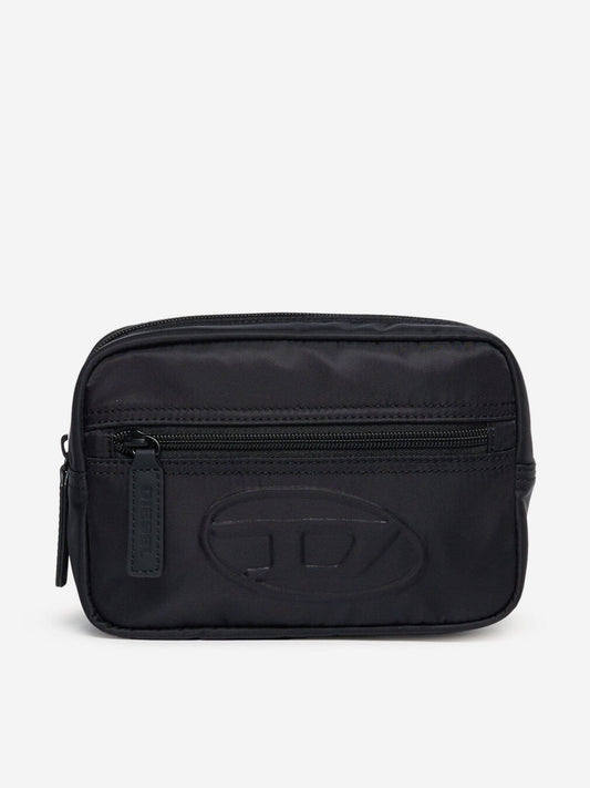 Diesel Kids 椭圆形 D 标志腰包 黑色（35 厘米）
