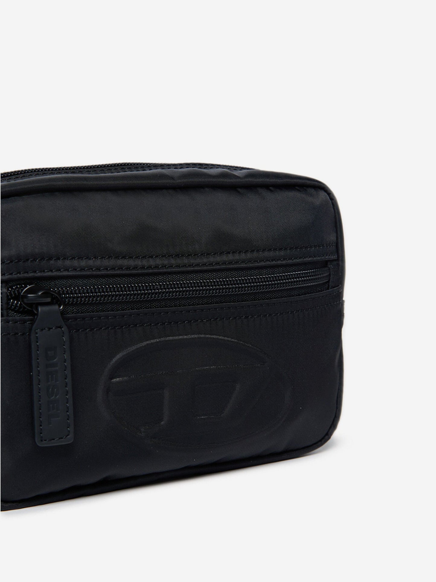 Diesel Kids 椭圆形 D 标志腰包 黑色（35 厘米）