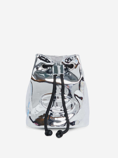 Diesel Girls Welty 银色水桶包（15.5 厘米）