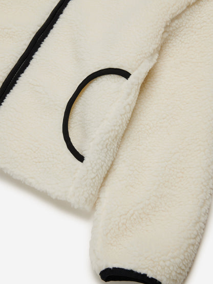 Diesel Girls 象牙色摇粒绒夹克