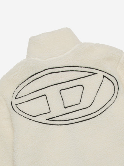 Diesel Girls 象牙色摇粒绒夹克