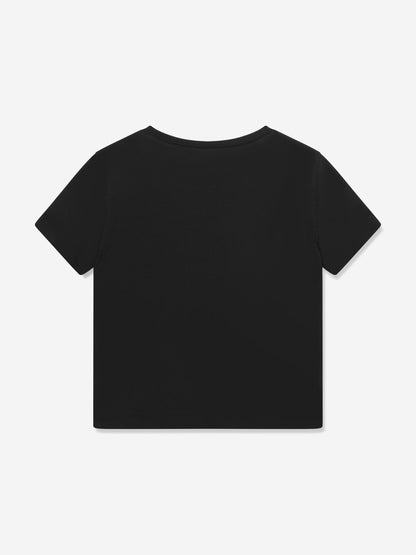 Diesel Girls 椭圆形 D 标志 T 恤（黑色）