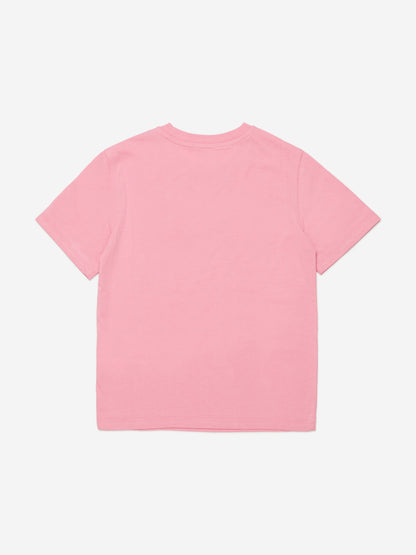 Diesel Girls 粉色爱心徽标 T 恤