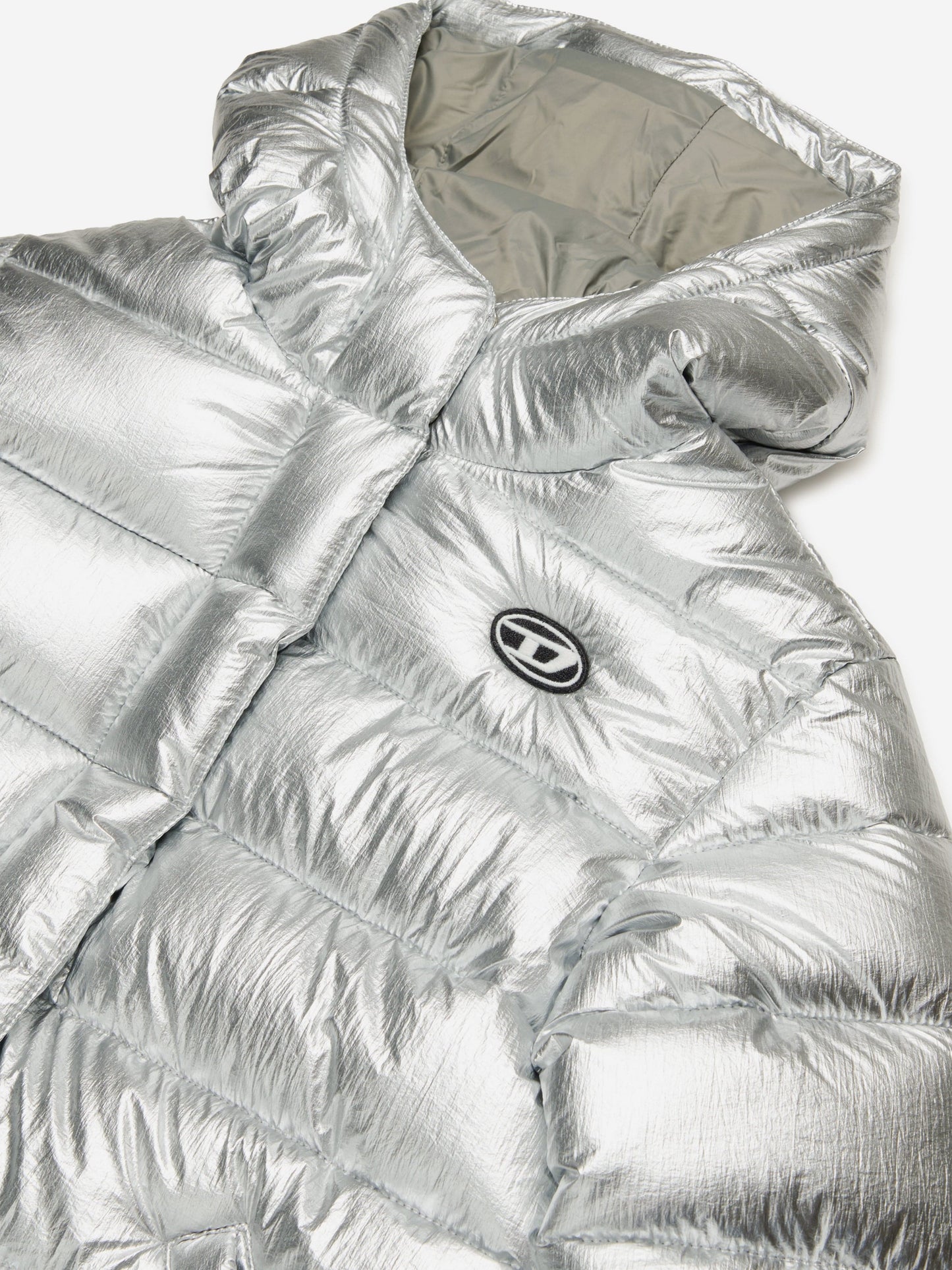 Diesel Girls 银色羽绒夹克