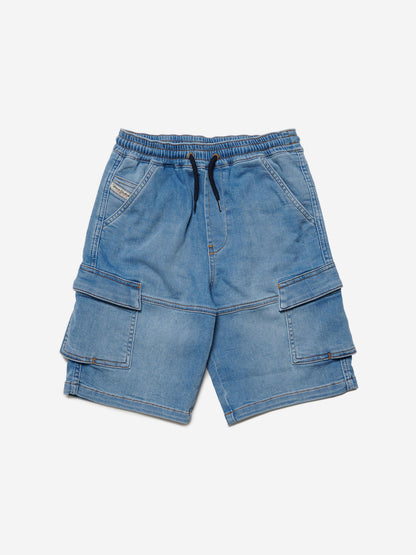 Diesel Boys JoggJean® 抽绳短裤（蓝色）