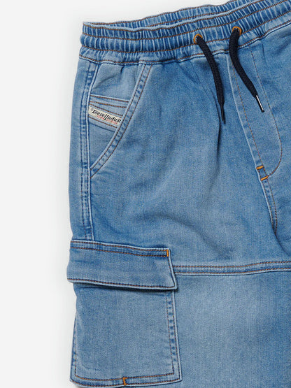Diesel Boys JoggJean® 抽绳短裤（蓝色）