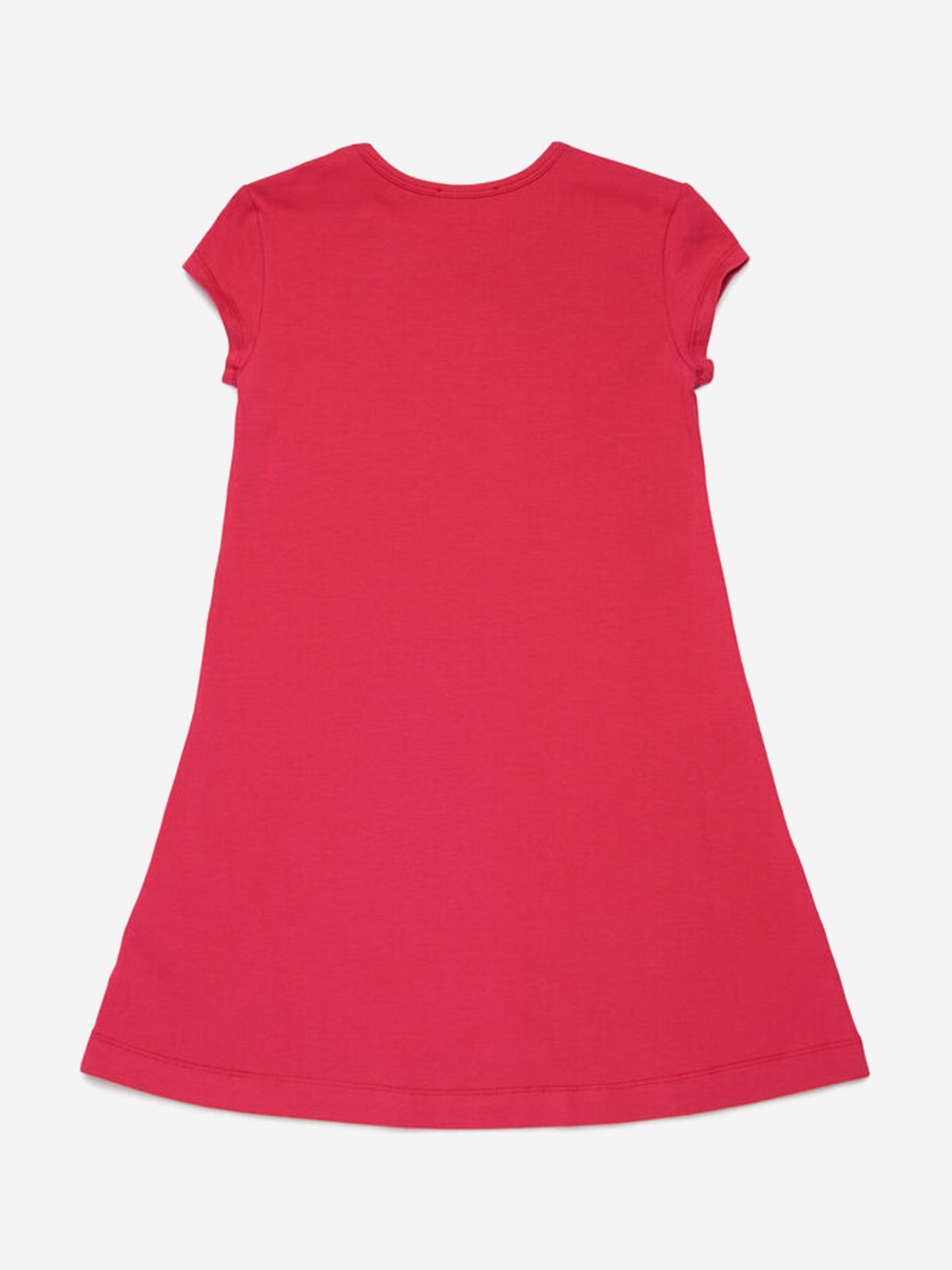 Girls Oval D T-Shirt Dress in Red