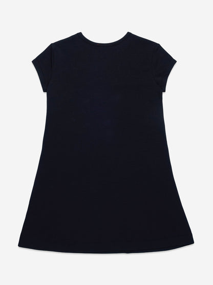 Girls Oval D T-Shirt Dress in Black