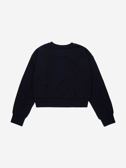 Girls Oval D Sweatshirt in Black