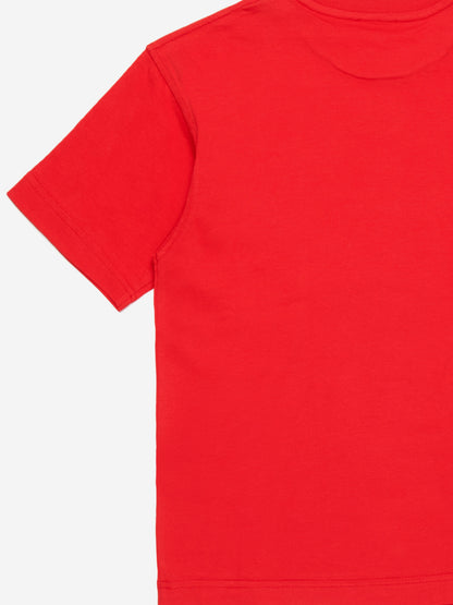 Boys Oval D T-Shirt in Red