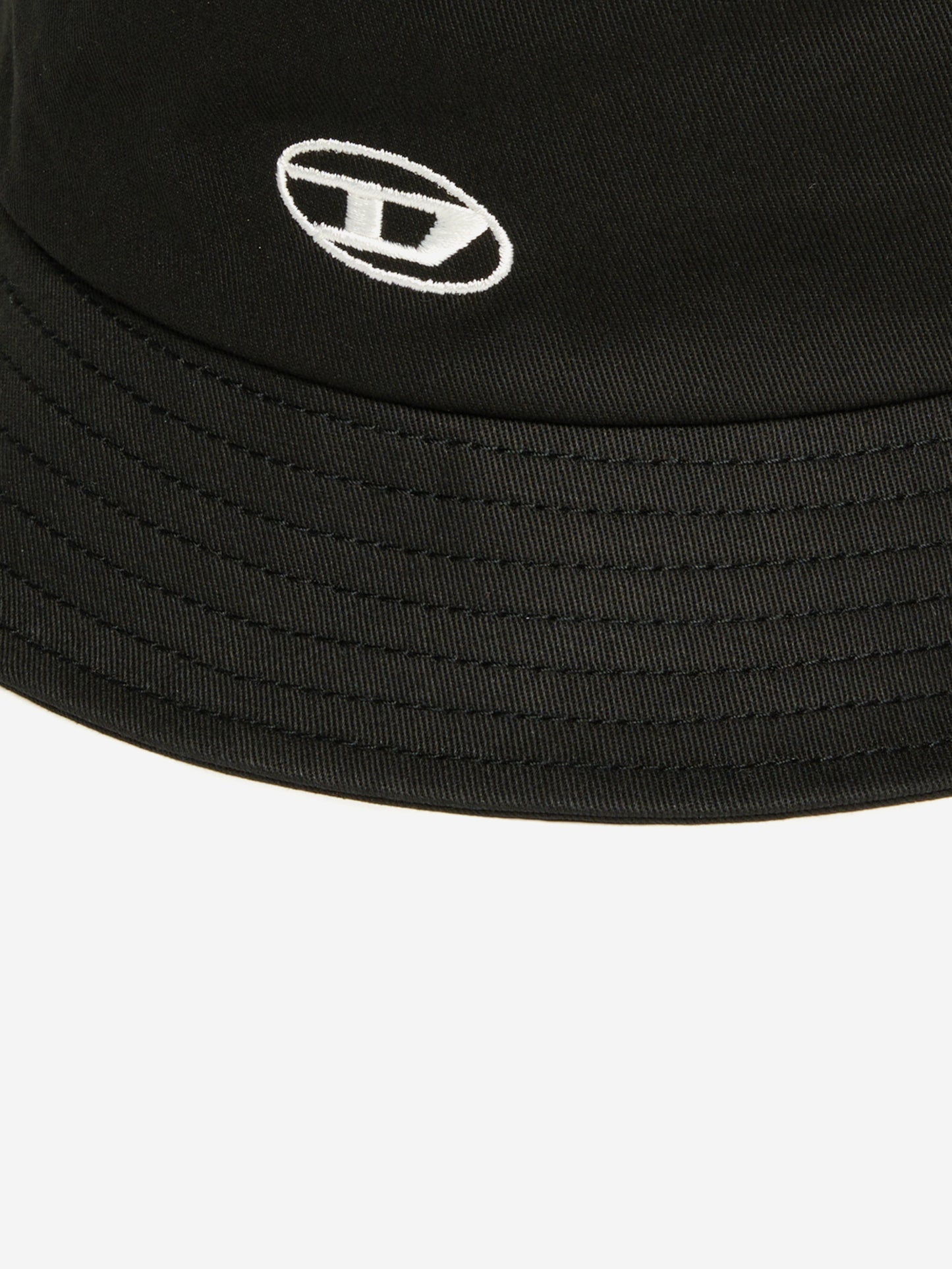 Kids Oval D Logo Bucket Hat in Black