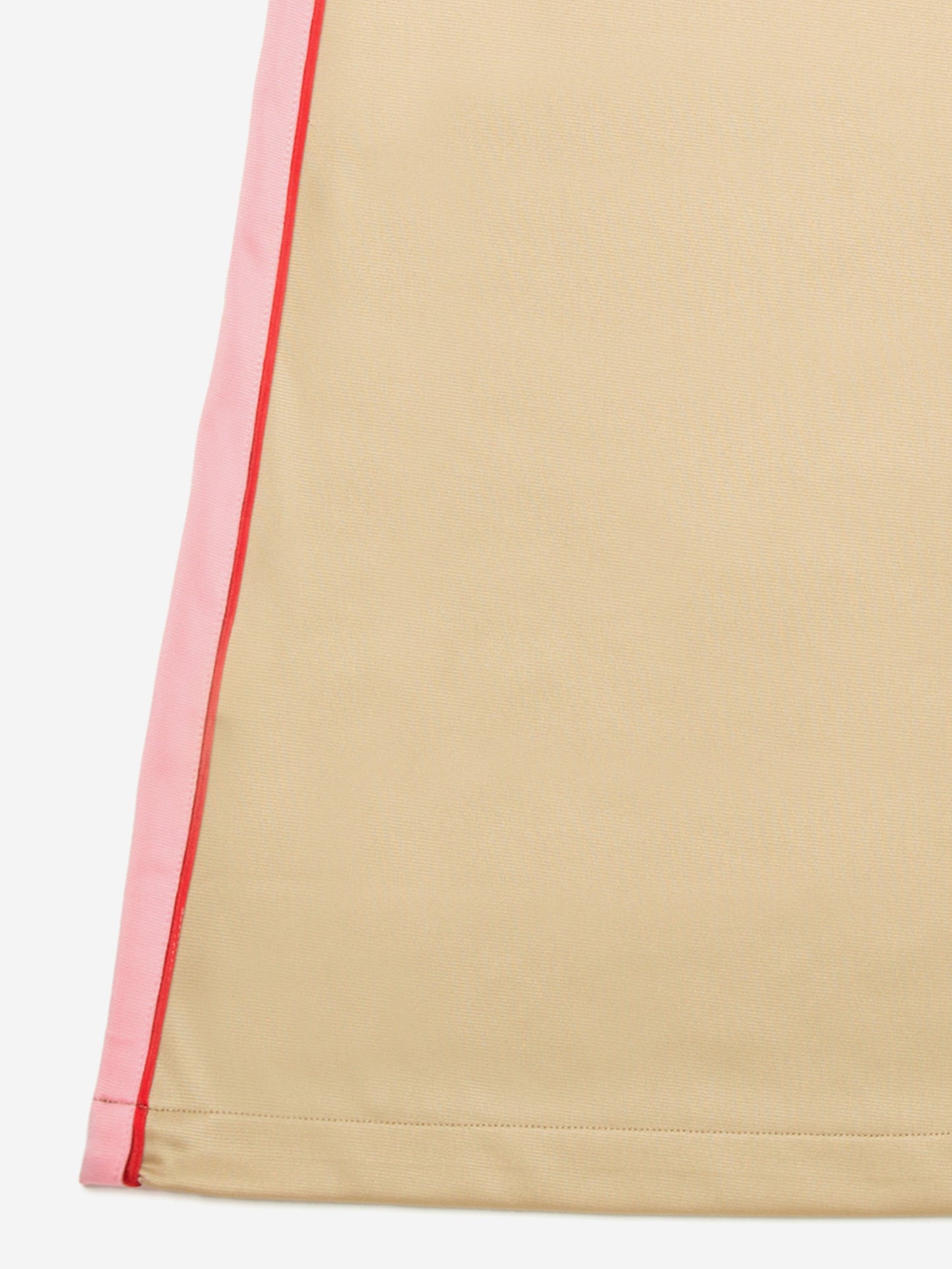 Girls Satin and Jersey Sleeveless Dress in Beige