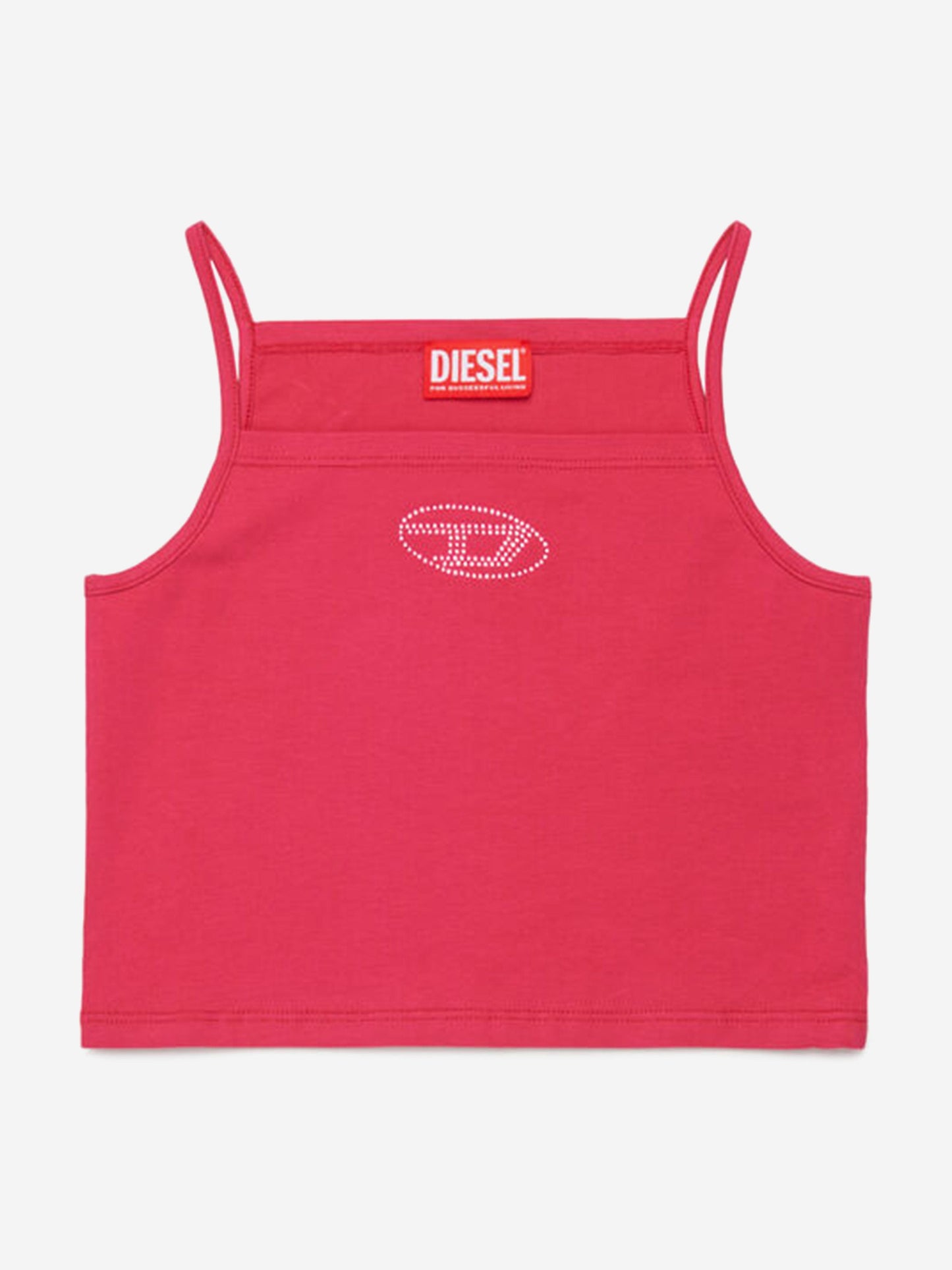 Girls Oval D Sleeveless Top in Pink
