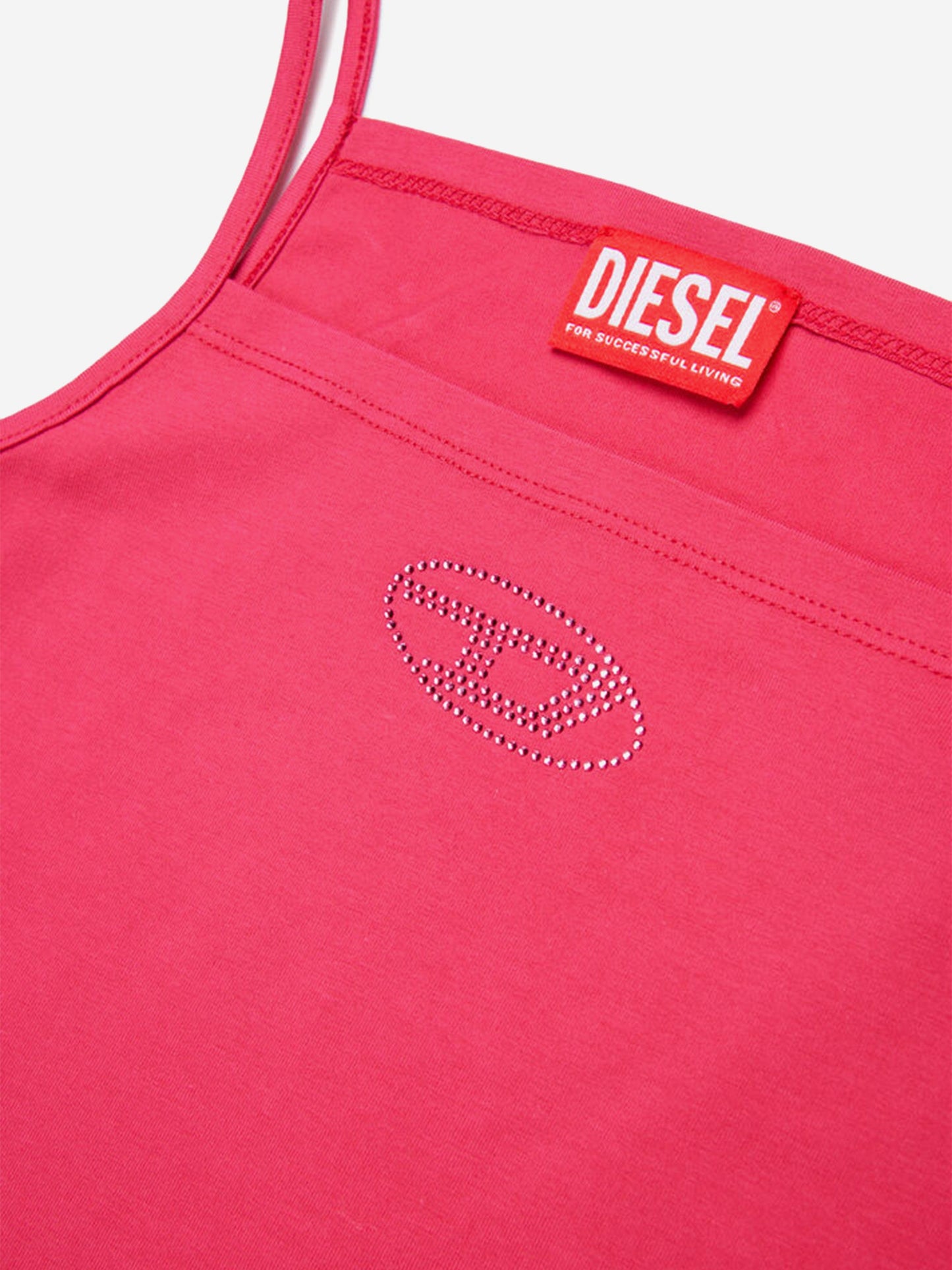 Girls Oval D Sleeveless Top in Pink