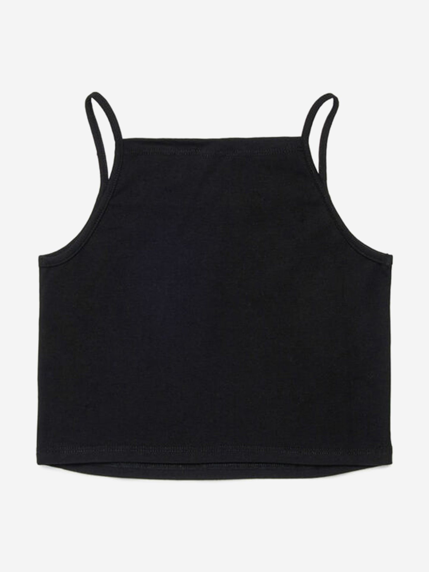 Girls Oval D Sleeveless Top in Black