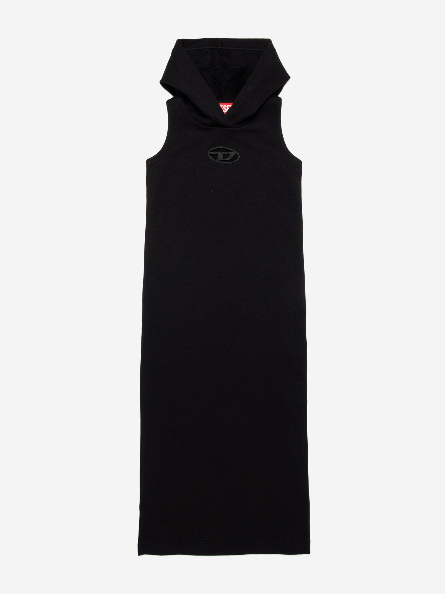 Girls Sleeveless Hooded Dress in Black