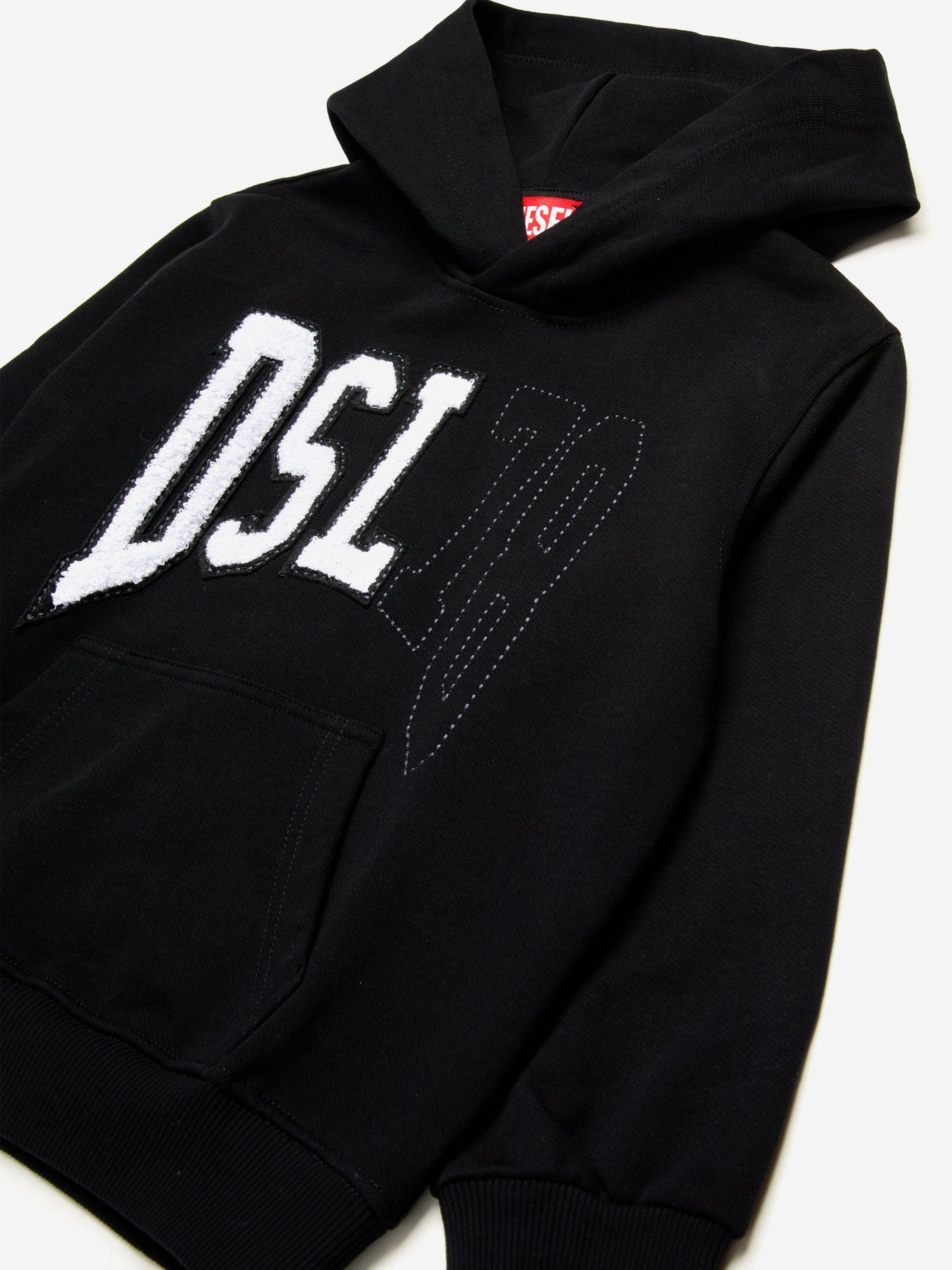 Boys Logo Hoodie in Black