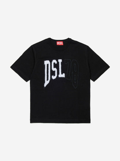 Boys Logo T-Shirt in Black