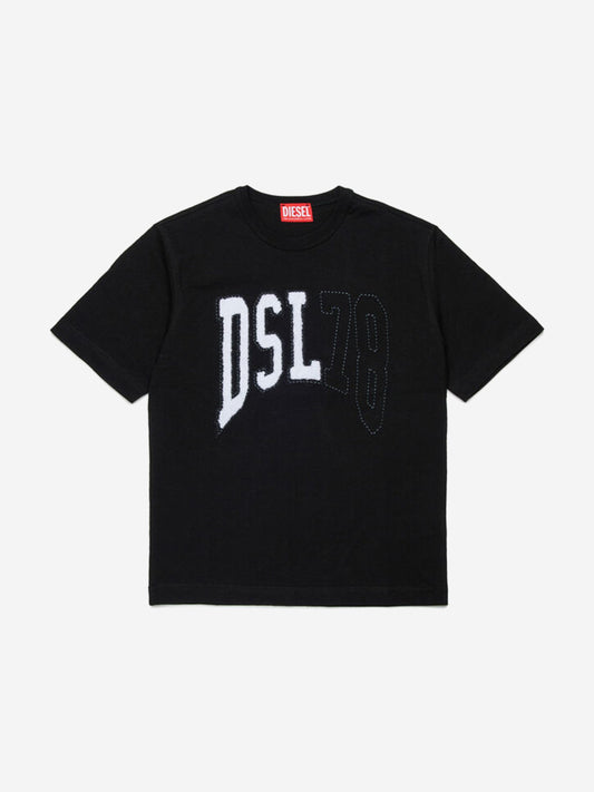 Boys Logo T-Shirt in Black