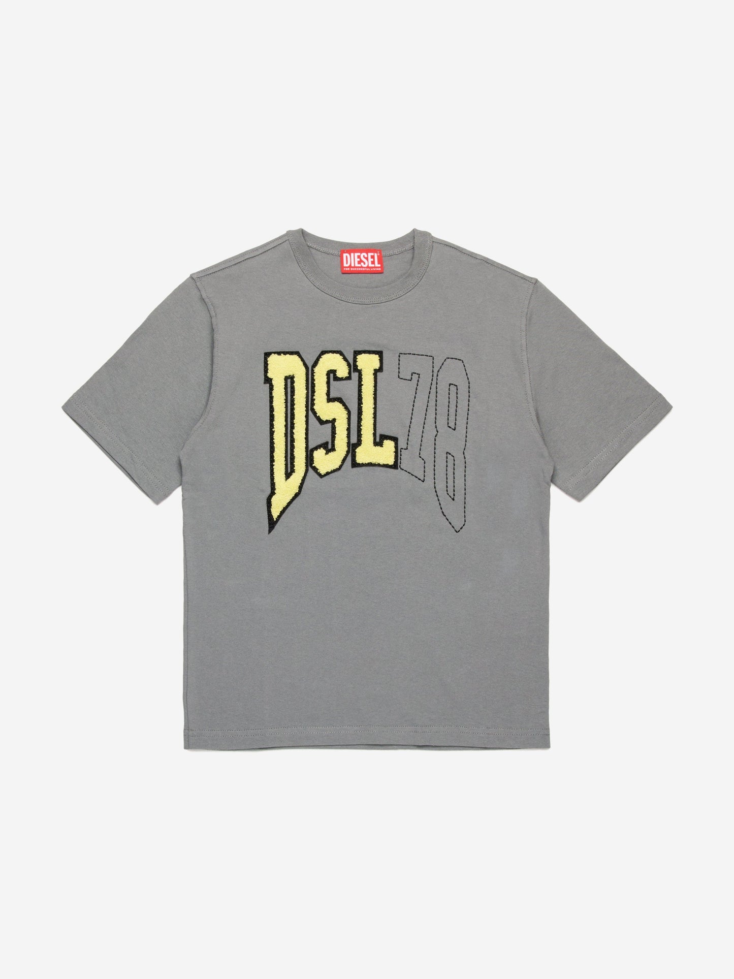 Boys Logo T-Shirt in Grey