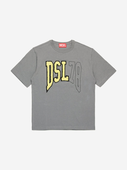 Boys Logo T-Shirt in Grey
