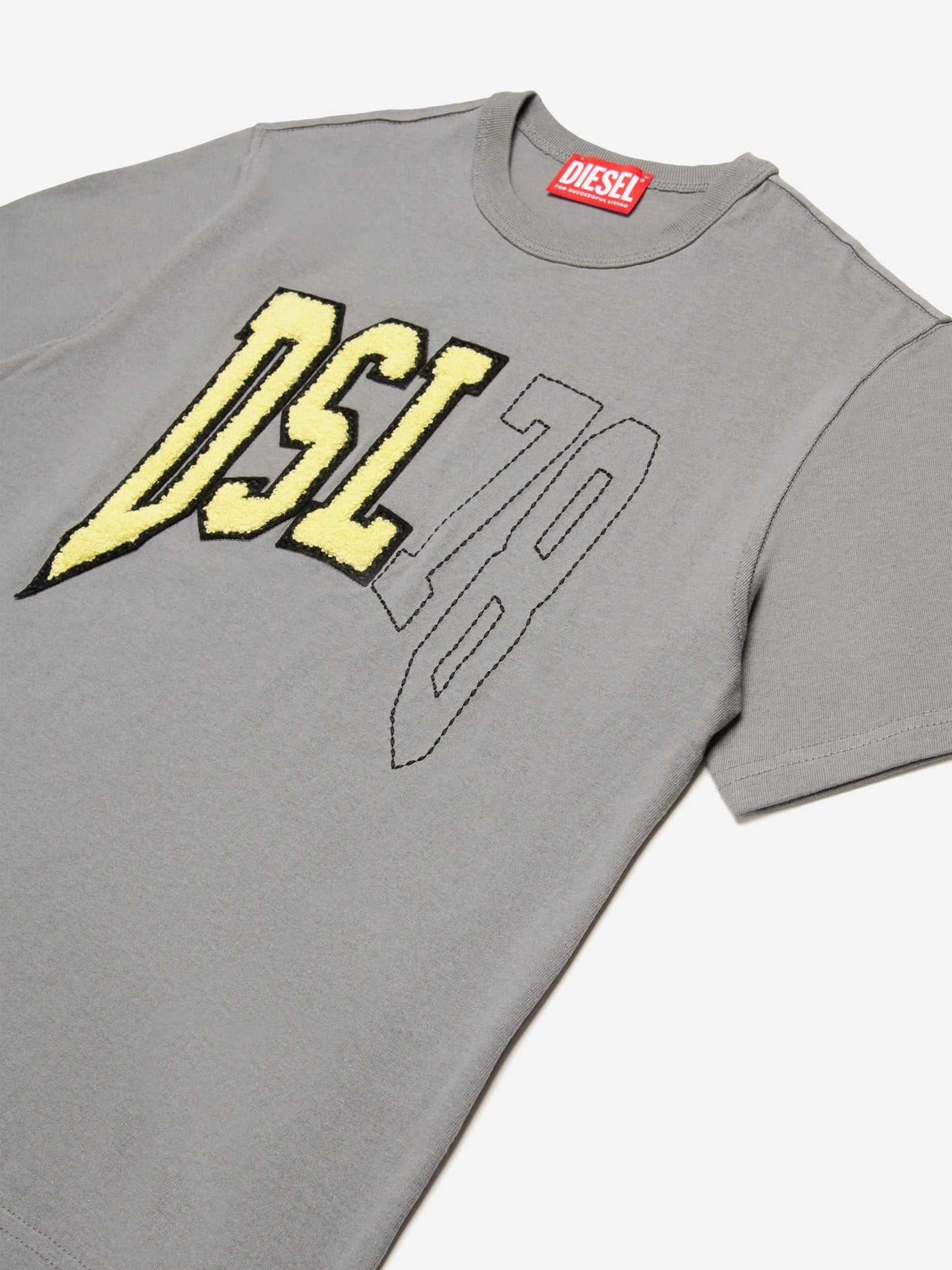 Boys Logo T-Shirt in Grey