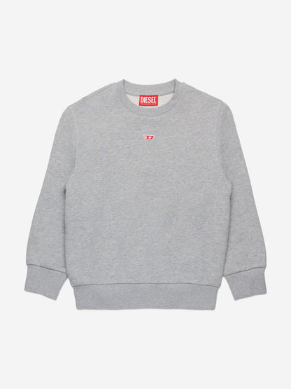 Kids Logo Patch Sweatshirt in Grey