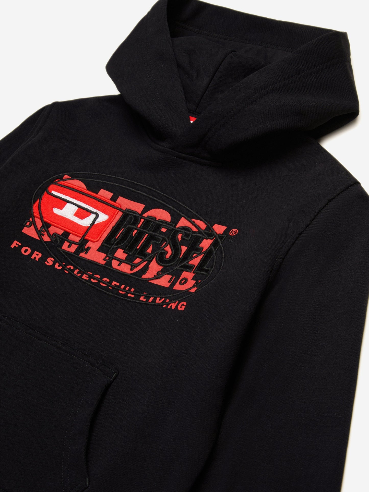 Boys Logo Hoodie in Black