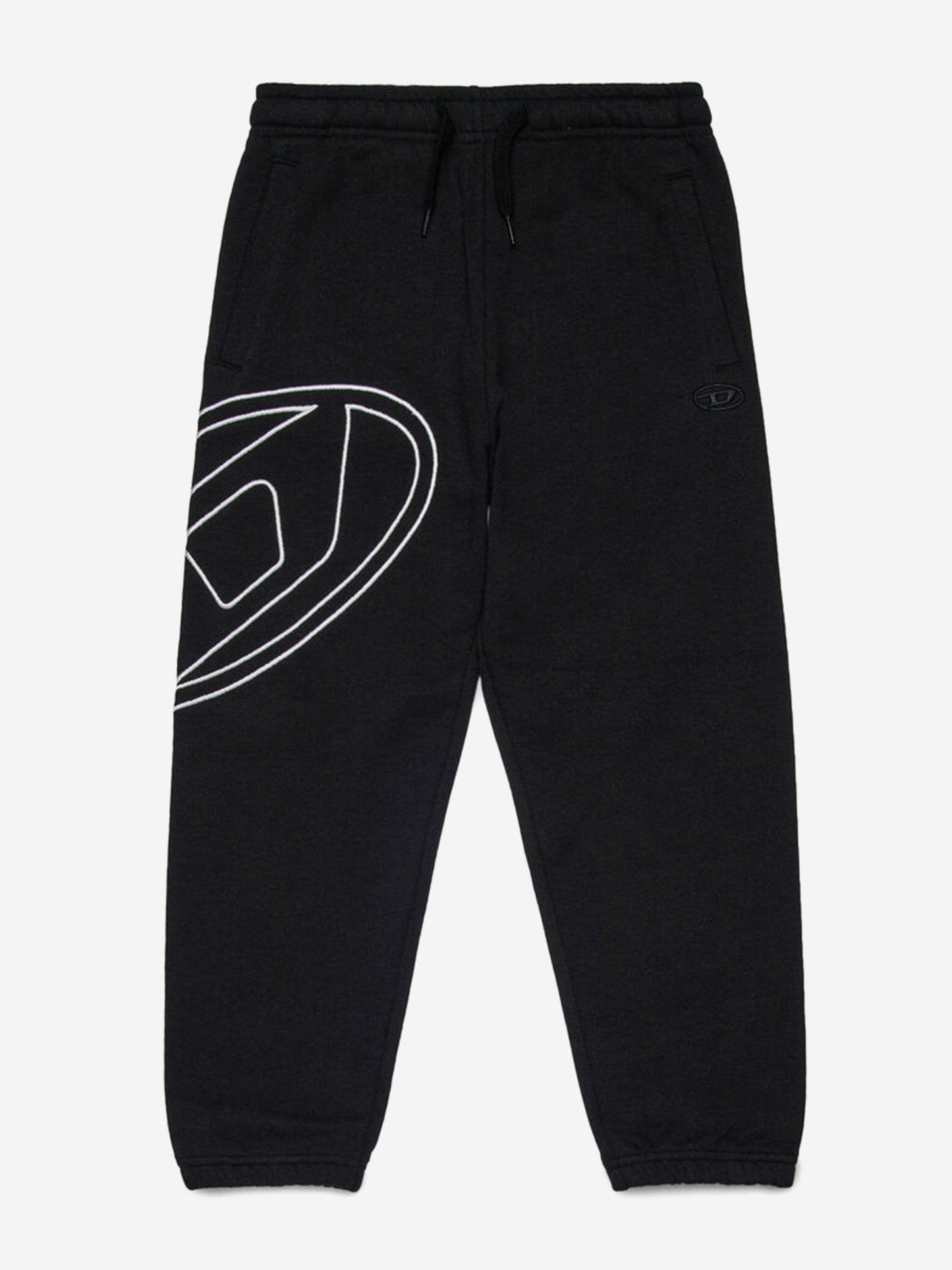 Boys Oval D Logo Joggers in Black
