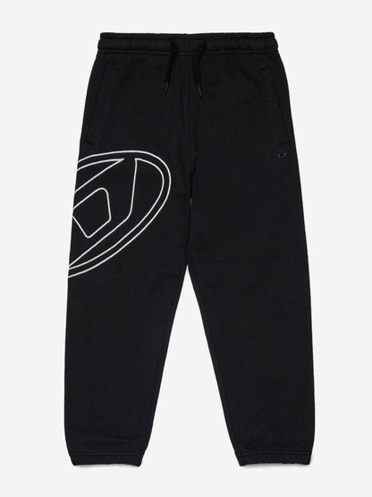 Boys Oval D Logo Joggers in Black