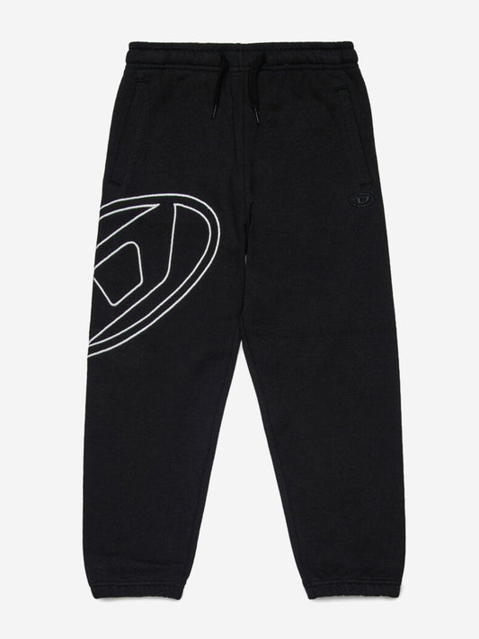 Boys Oval D Logo Joggers in Black
