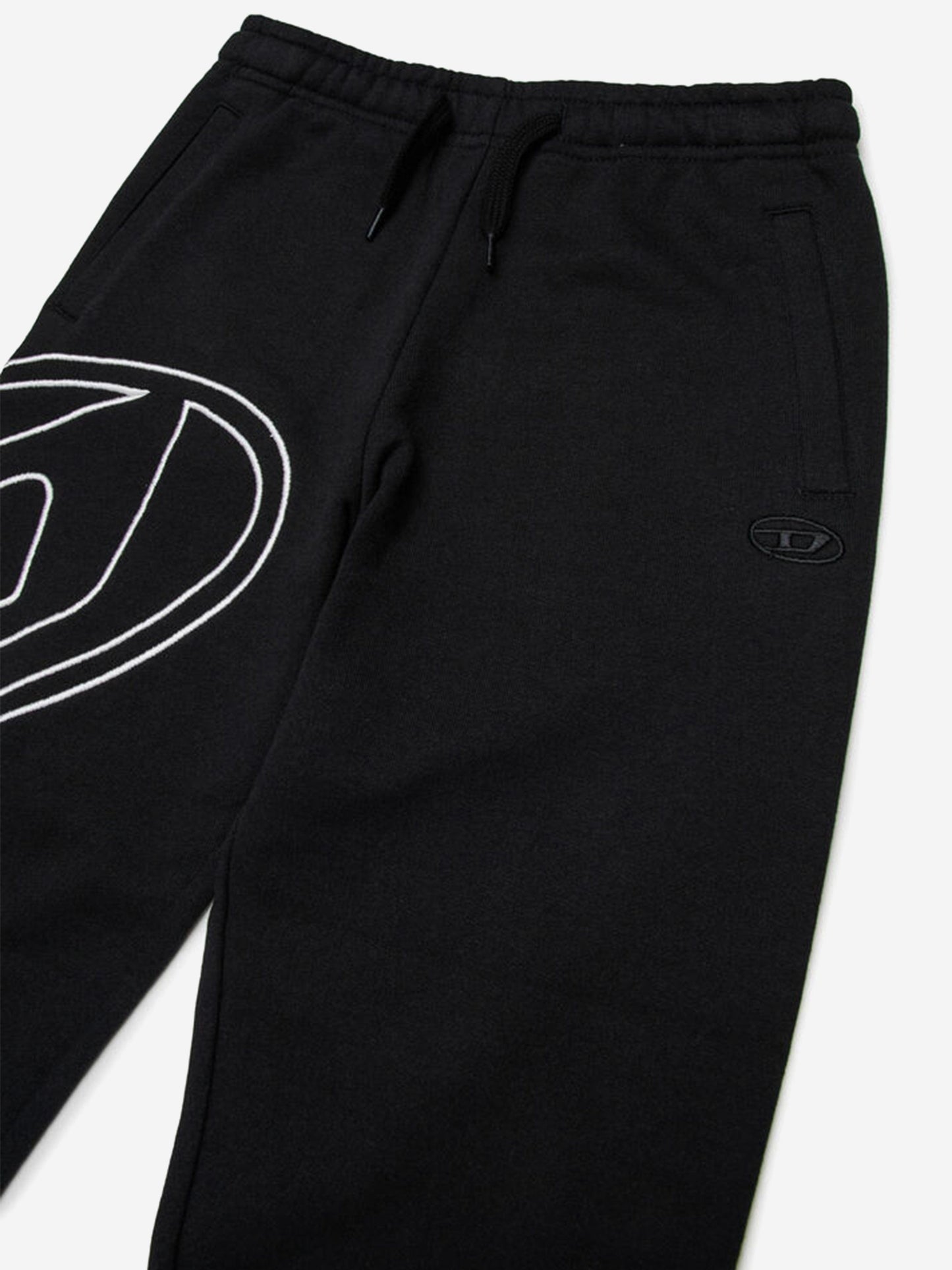 Boys Oval D Logo Joggers in Black