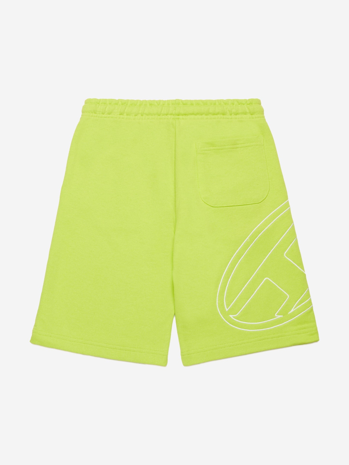 Boys Oval D Logo Sweat Shorts in Green