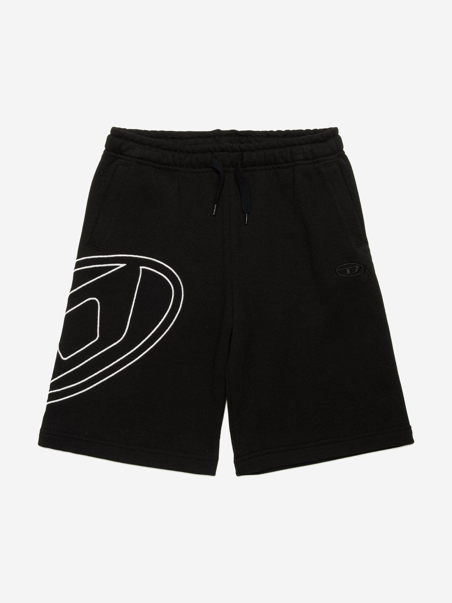 Boys Oval D Logo Sweat Shorts in Black
