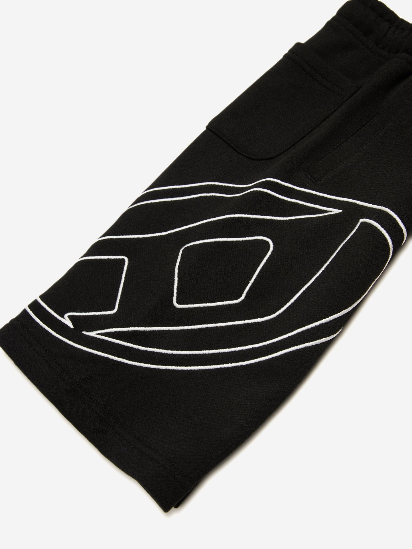 Boys Oval D Logo Sweat Shorts in Black