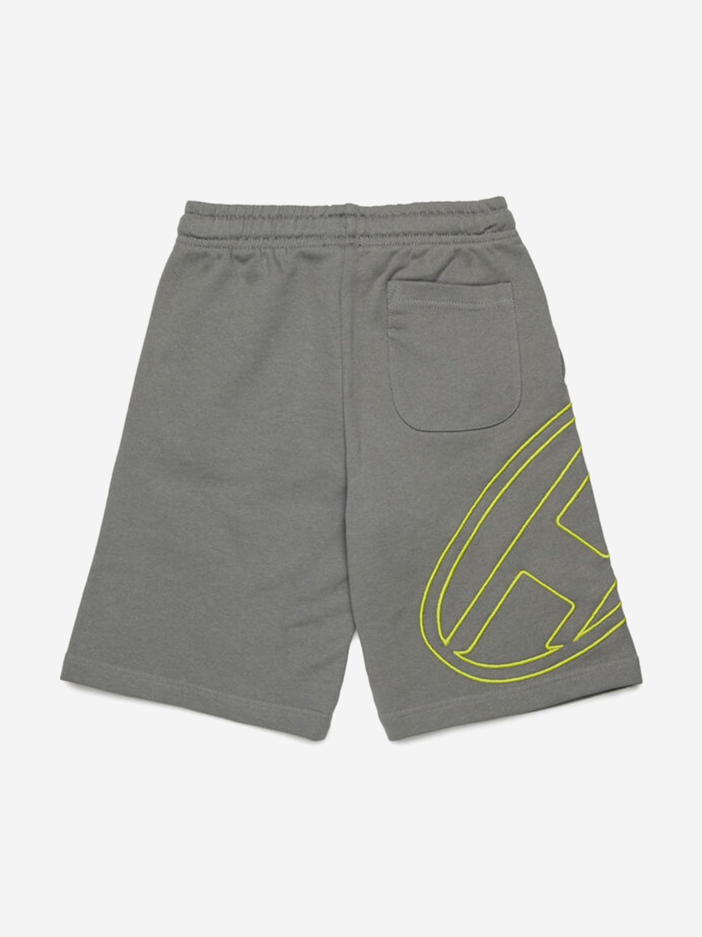 Boys Oval D Logo Sweat Shorts in Grey