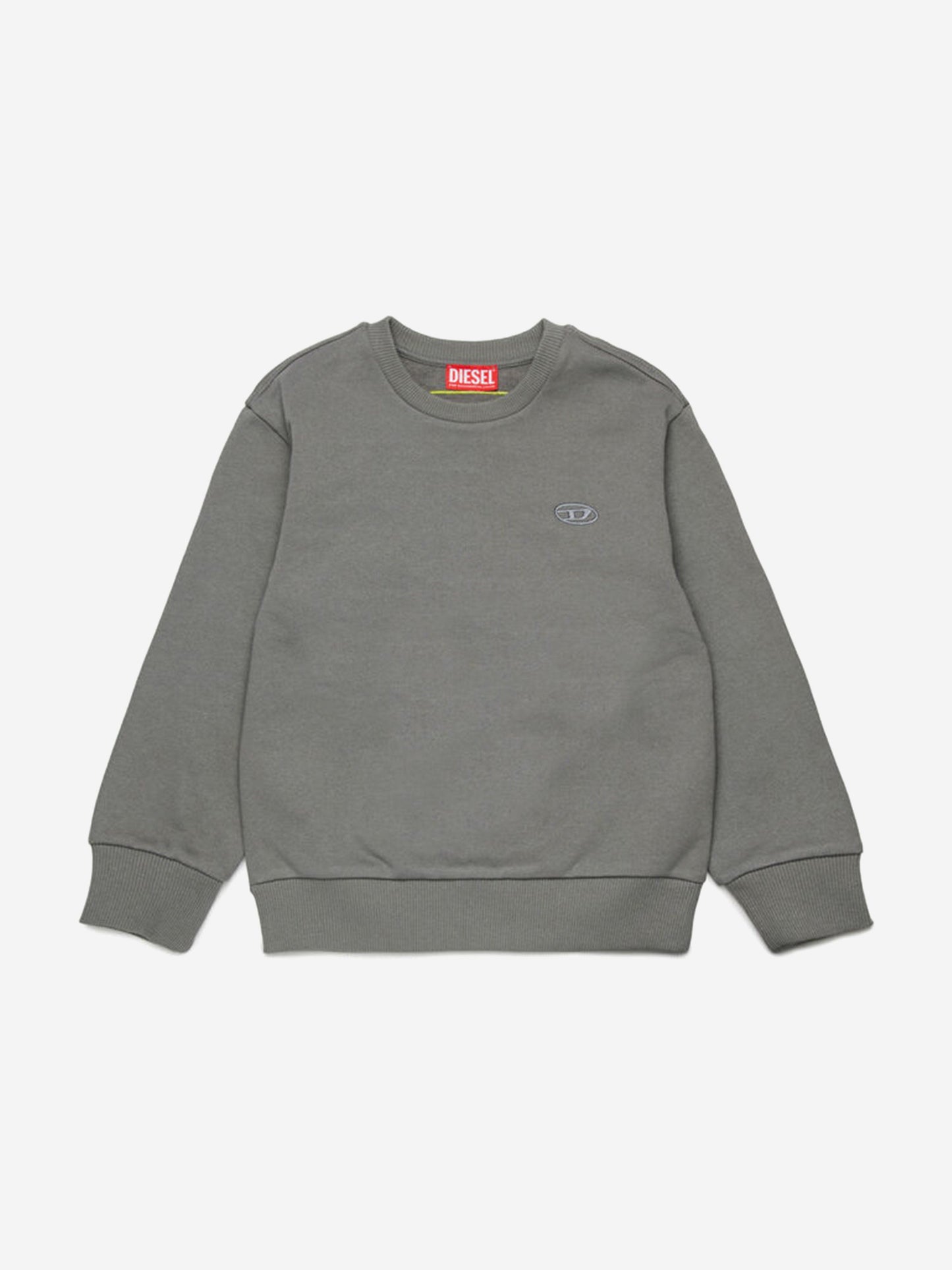 Boys Oval D Logo Sweatshirt in Grey