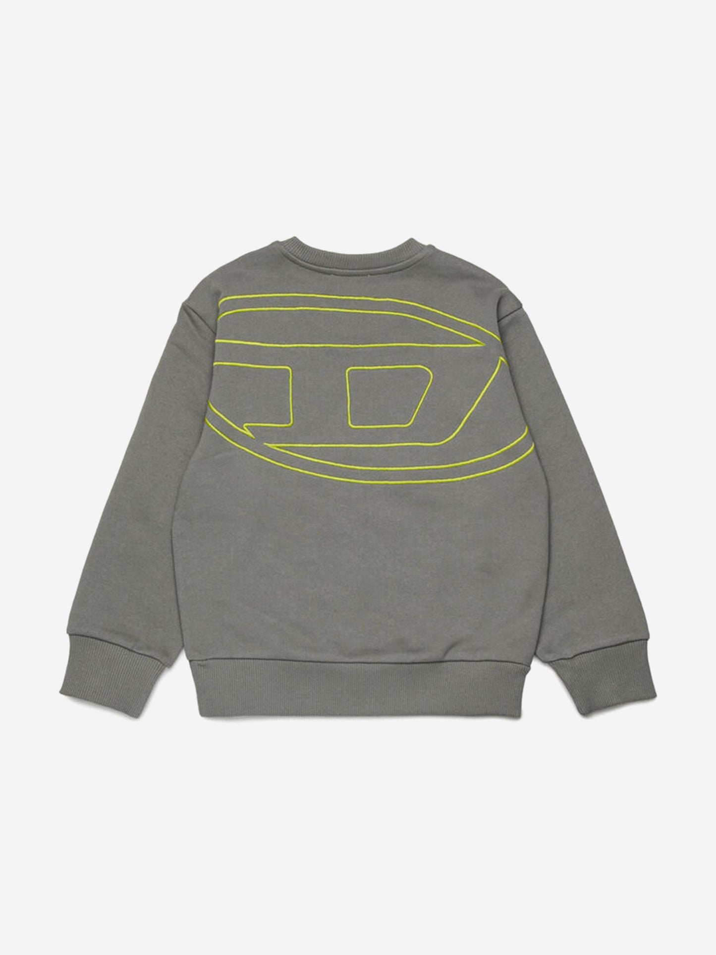 Boys Oval D Logo Sweatshirt in Grey