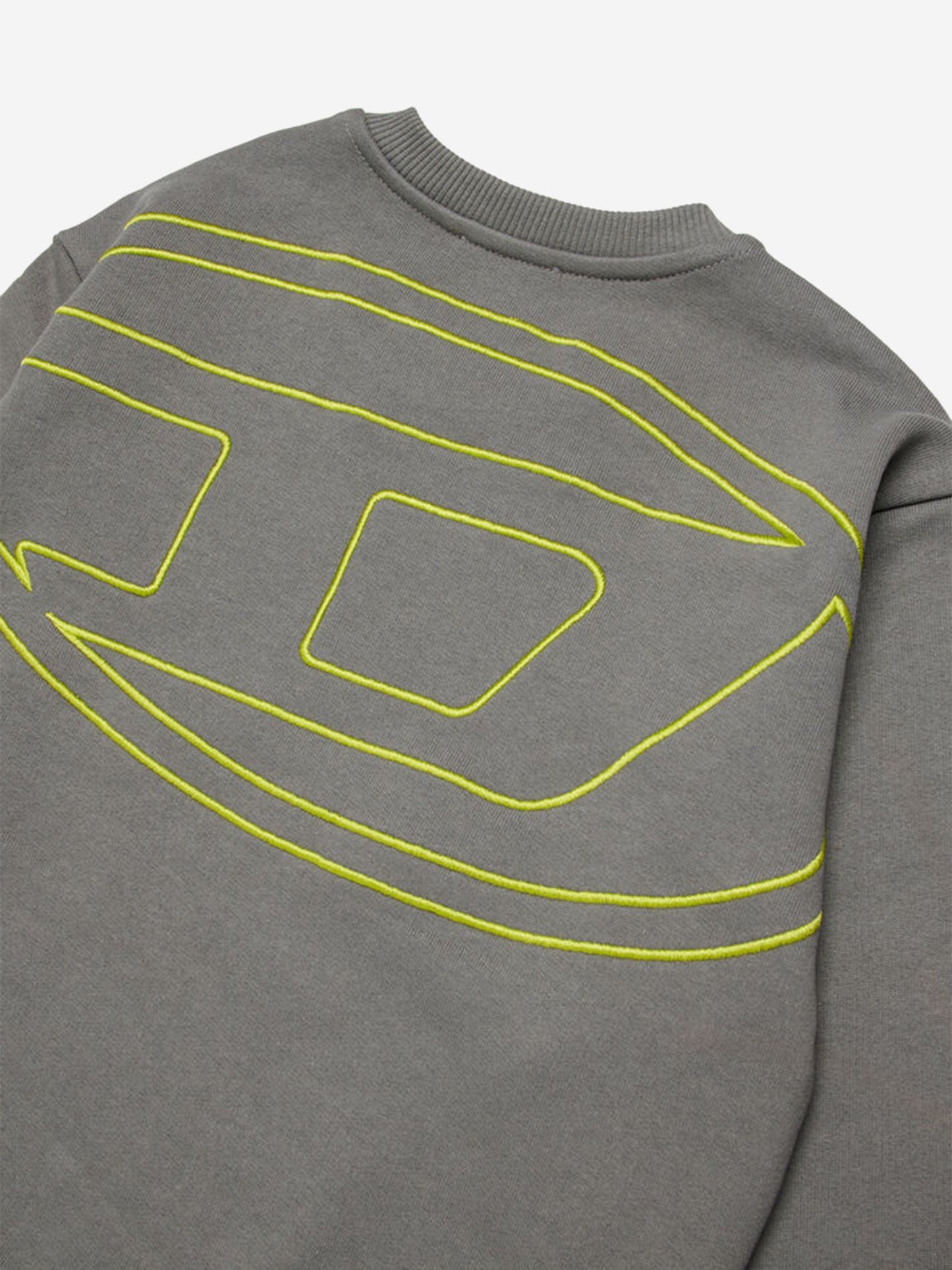 Boys Oval D Logo Sweatshirt in Grey